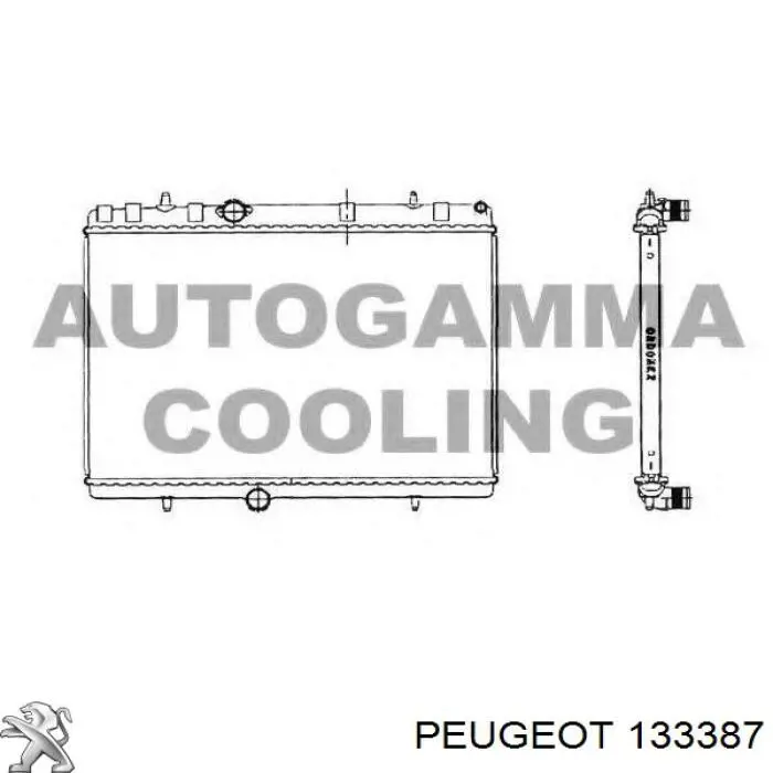 Радіатор 133387 Peugeot/Citroen