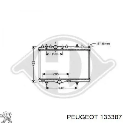 Радіатор основний Peugeot/Citroen 133387 ціна, від 45.85 USD