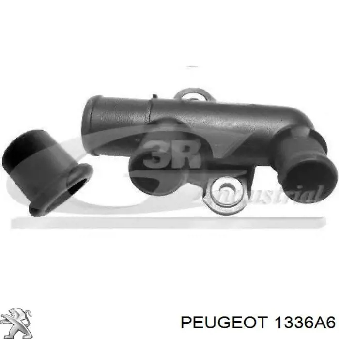 1336A6 Peugeot/Citroen фланець системи охолодження (трійник)