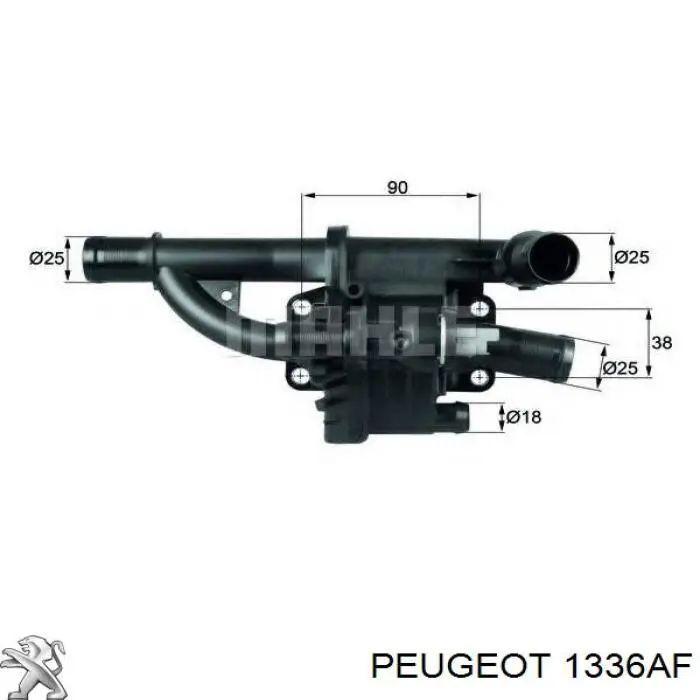 1336AF Peugeot/Citroen термостат
