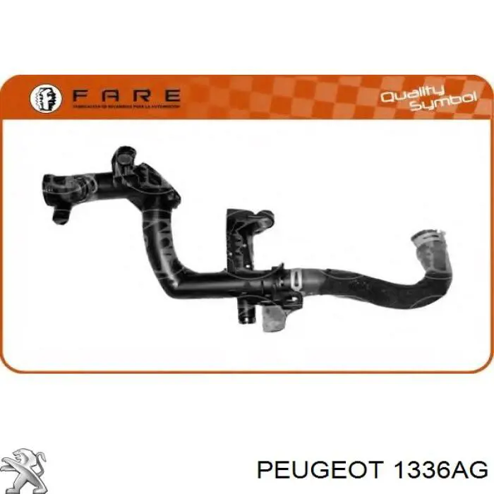 1336AG Peugeot/Citroen шланг/патрубок системи охолодження