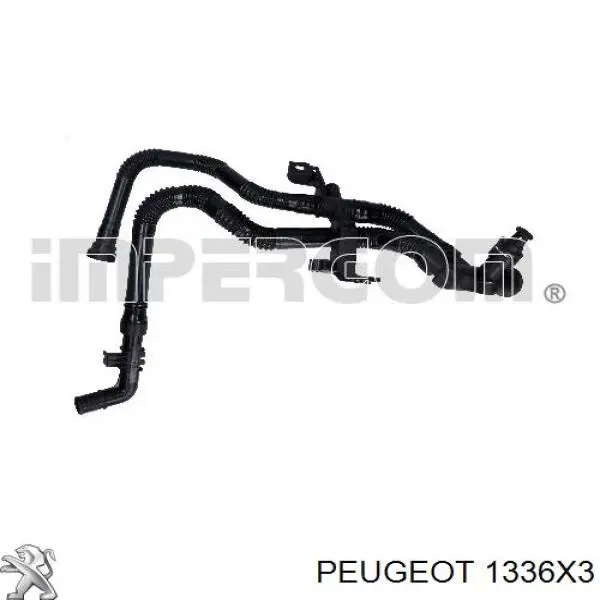 Шланг/патрубок водяного насосу, приймальний Peugeot/Citroen 1336X3 ціна, від 29.14 USD