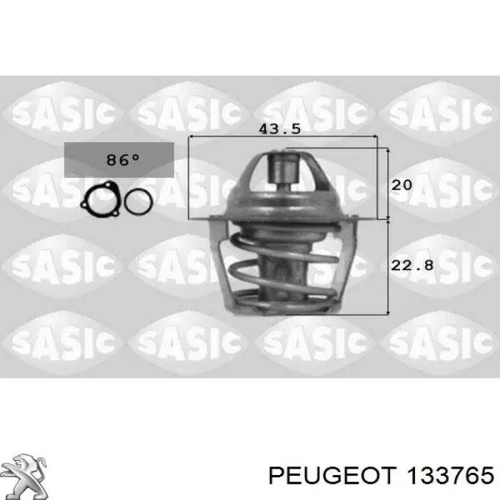 133765 Peugeot/Citroen Авто термостат