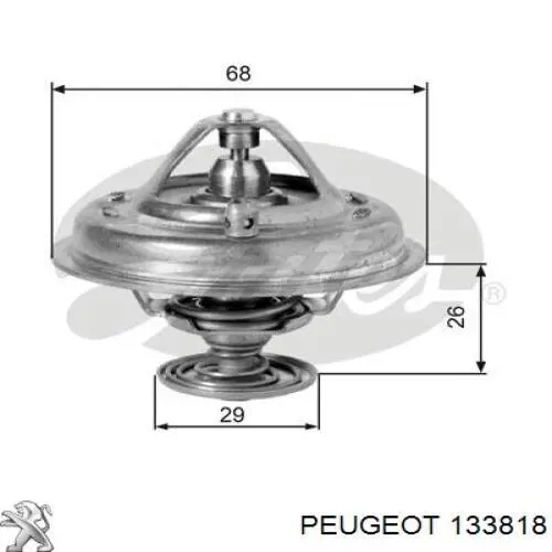 Термостат 133818 Peugeot/Citroen