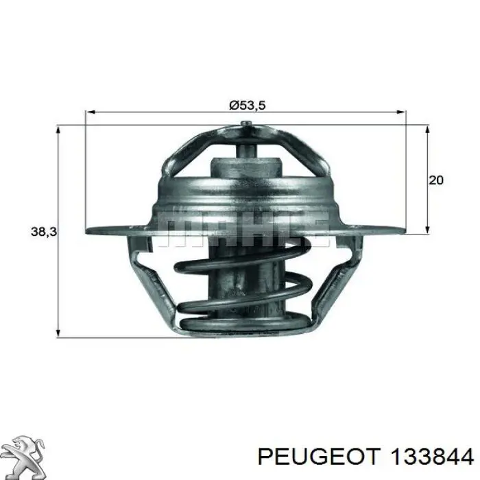 133844 Peugeot/Citroen термостат