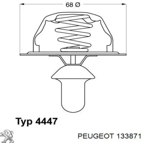 133871 Peugeot/Citroen термостат