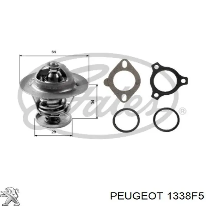 1338F5 Peugeot/Citroen термостат