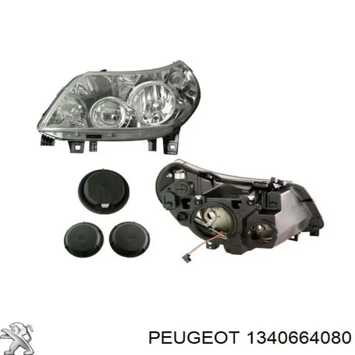 Купити 1340664080 Peugeot/Citroen Основна фара в зборі ліва