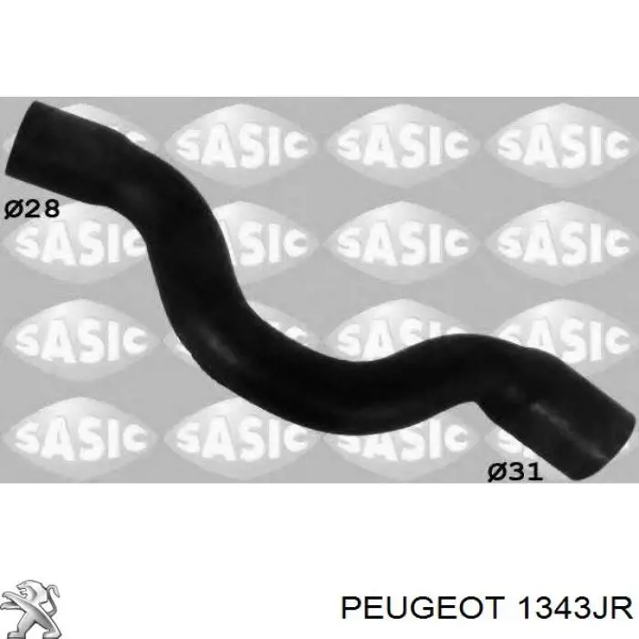 Купити 1343JR Peugeot/Citroen Шланг/патрубок радіатора охолодження, верхній