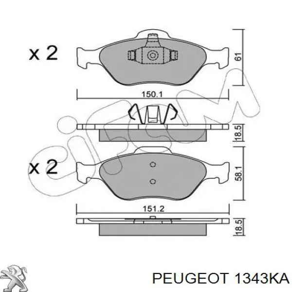  00001343KA Peugeot/Citroen