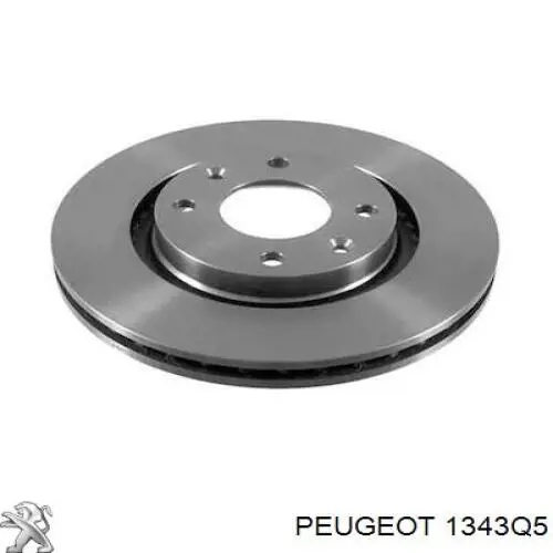 1343Q5 Peugeot/Citroen шланг/патрубок радіатора охолодження, верхній