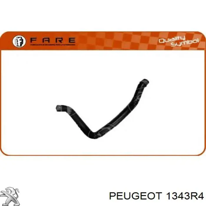 Купити 1343R4 Peugeot/Citroen Шланг/патрубок радіатора охолодження, верхній