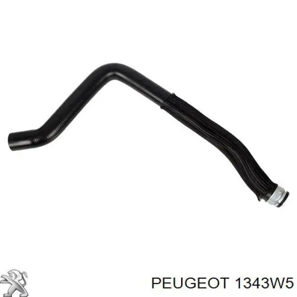 1343W5 Peugeot/Citroen шланг/патрубок радіатора охолодження, верхній