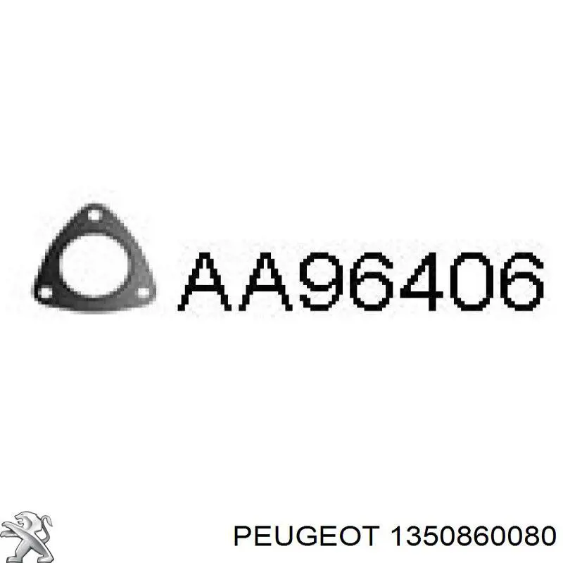 Прокладка глушника 1350860080 Peugeot/Citroen