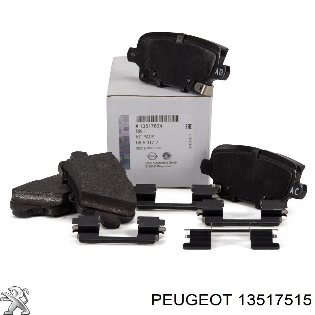 Задні гальмівні колодки Peugeot/Citroen 13517515 ціна, від 48.47 USD