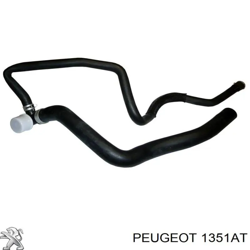 Купити 00001351AT Peugeot/Citroen Шланг/патрубок радіатора охолодження, нижній