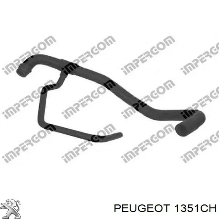 Шланг/патрубок радіатора охолодження, нижній Peugeot/Citroen 1351CH ціна, від 30.46 USD