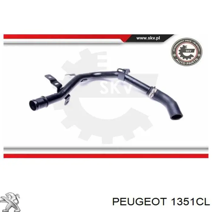 1351CL Peugeot/Citroen шланг (патрубок термостата)