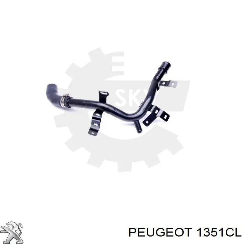 Шланг (патрубок) термостата 1351CL Peugeot/Citroen