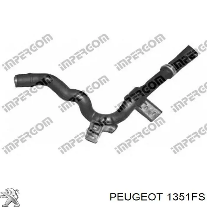 1351FS Peugeot/Citroen шланг/патрубок водяного насосу, приймальний