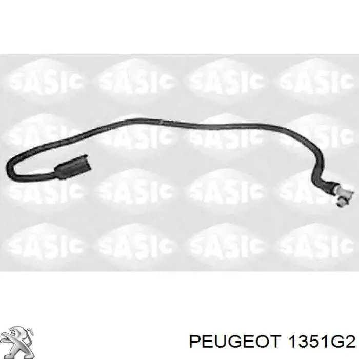 1351G2 Peugeot/Citroen Шланг/патрубок радіатора охолодження, нижній