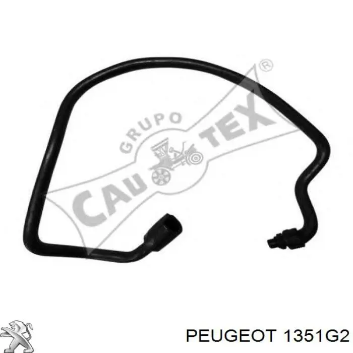 Шланг/патрубок радіатора охолодження, нижній Peugeot/Citroen 1351G2 ціна, від 25.20 USD