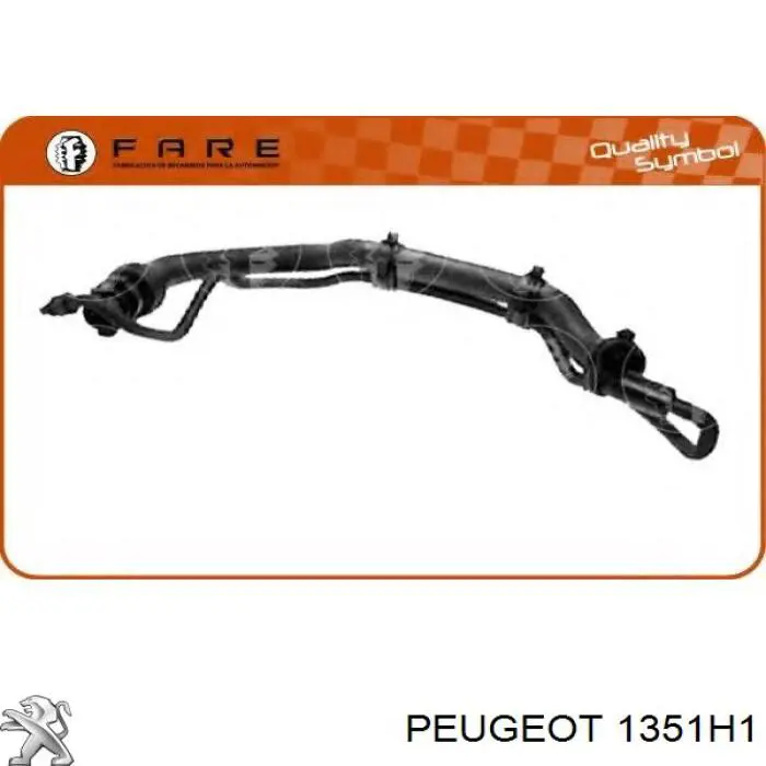 Шланг/патрубок радіатора охолодження, нижній 95667383 Peugeot/Citroen