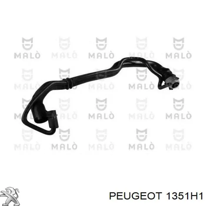 Шланг/патрубок радіатора охолодження, нижній Peugeot/Citroen 95667383