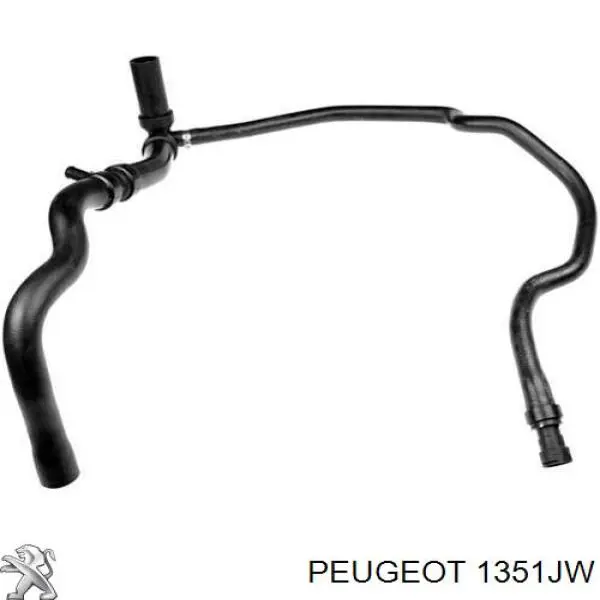Купити 1351JW Peugeot/Citroen Шланг/патрубок радіатора охолодження, нижній