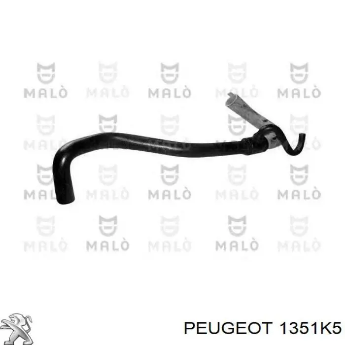 Купити 1351K5 Peugeot/Citroen Шланг/патрубок радіатора охолодження, нижній