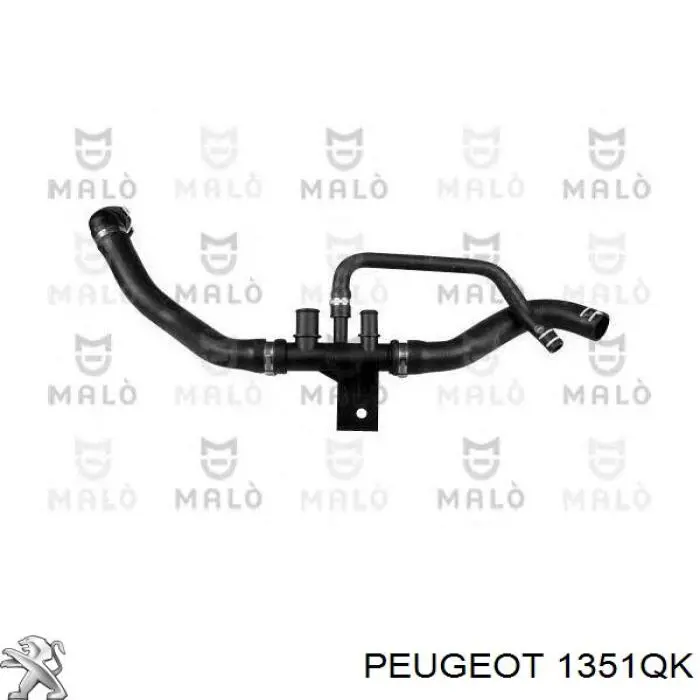 Купити 1351QK Peugeot/Citroen Шланг/патрубок радіатора охолодження, нижній