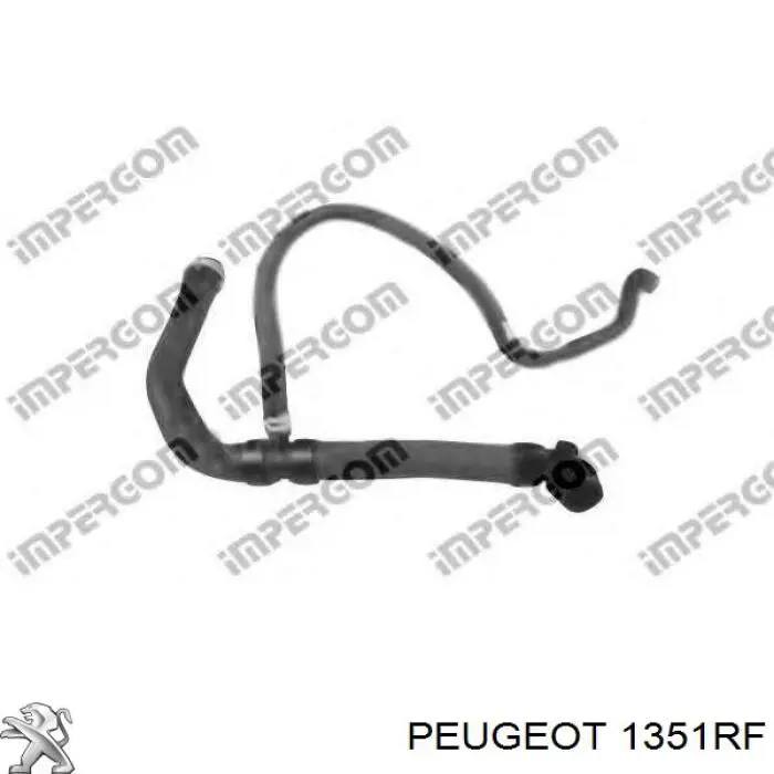 Купити 1351RF Peugeot/Citroen Шланг/патрубок радіатора охолодження, нижній