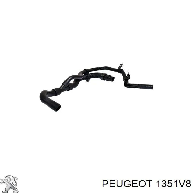 Купити 1351V8 Peugeot/Citroen Шланг/патрубок радіатора охолодження, верхній