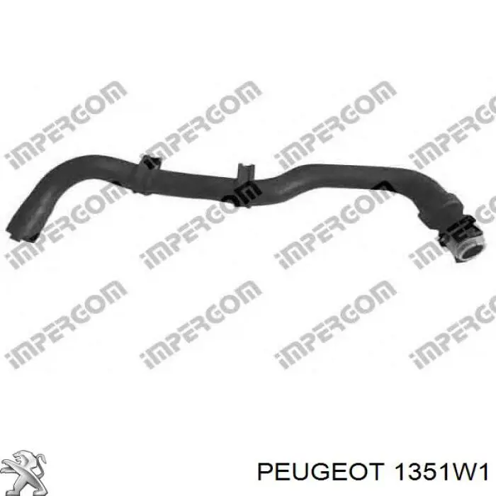 Шланг/патрубок радіатора охолодження, нижній Peugeot/Citroen 1351W1 ціна, від 26.99 USD