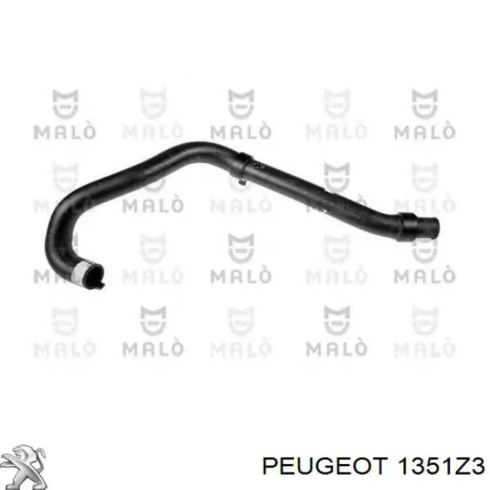 Купити 1351Z3 Peugeot/Citroen Шланг/патрубок радіатора охолодження, нижній
