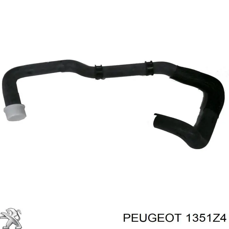 1351Z4 Peugeot/Citroen шланг/патрубок радіатора охолодження, нижній