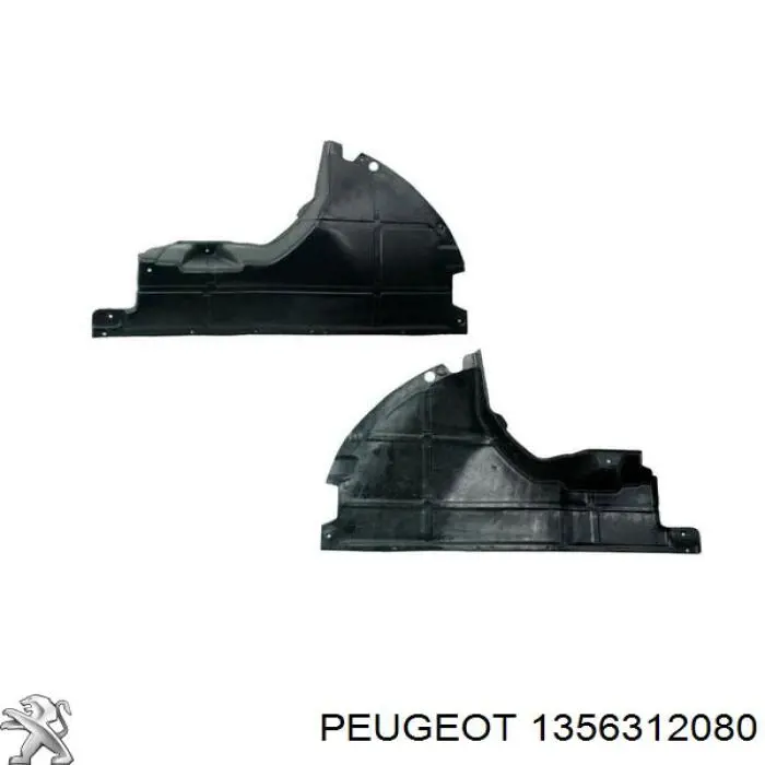 Захист двигуна, правий 1356312080 Peugeot/Citroen