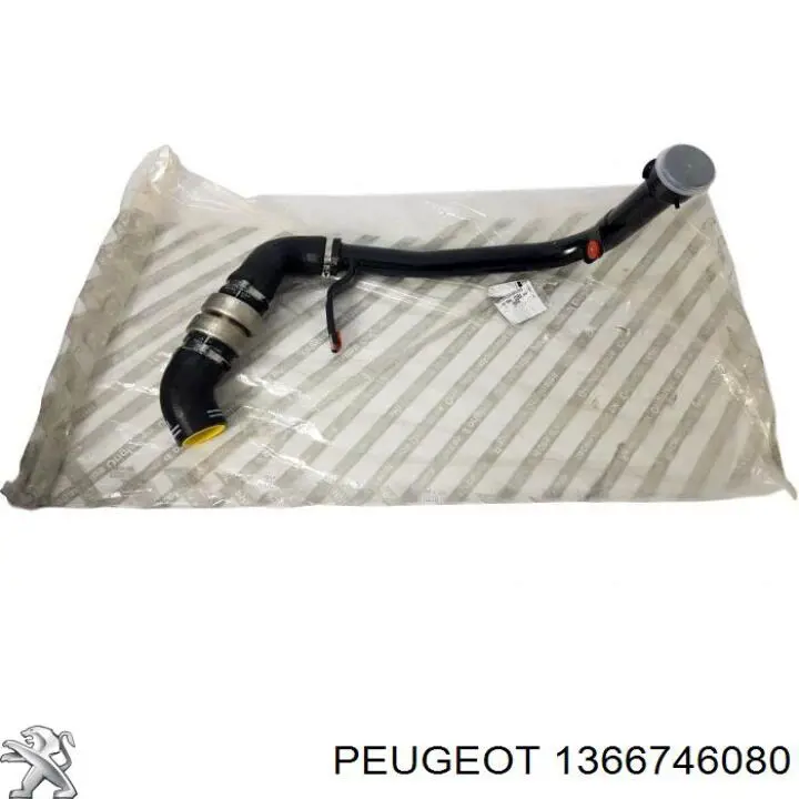 1366746080 Peugeot/Citroen шланг/патрубок інтеркулера, лівий