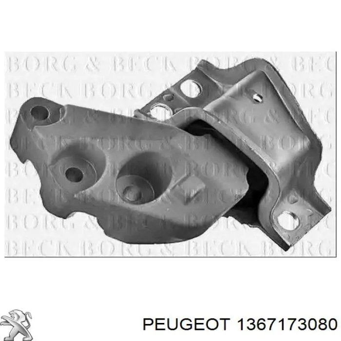 1367173080 Peugeot/Citroen подушка (опора двигуна, права)