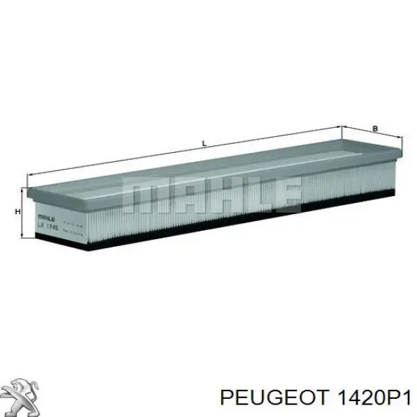 Елемент повітряного фільтра Peugeot/Citroen 1420P1 ціна, від 53.75 USD