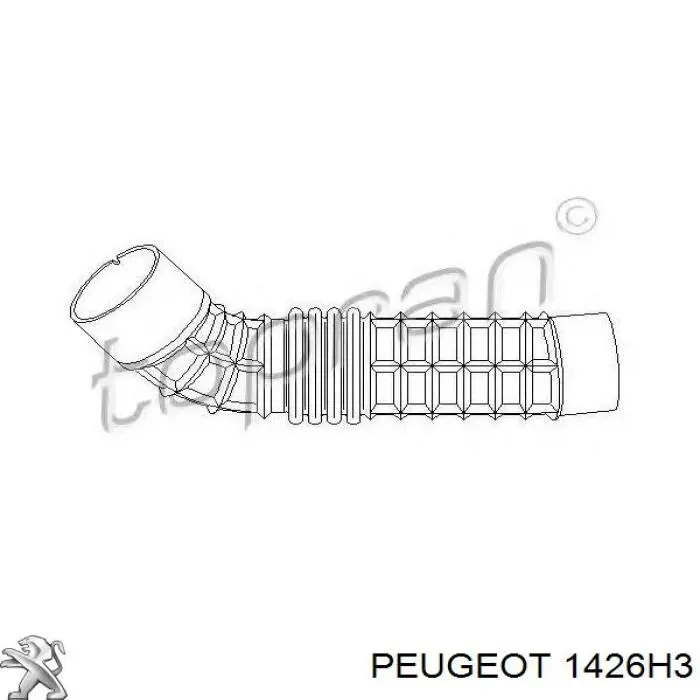 1426H3 Peugeot/Citroen патрубок повітряний, вхід повітряного фільтра
