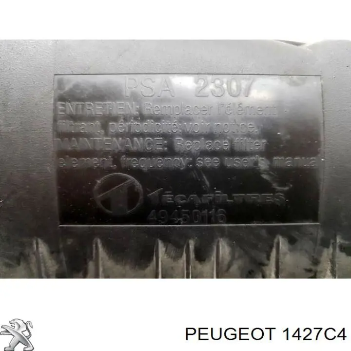 Корпус повітряного фільтра Peugeot/Citroen 1427C4 ціна, від 66.07 USD