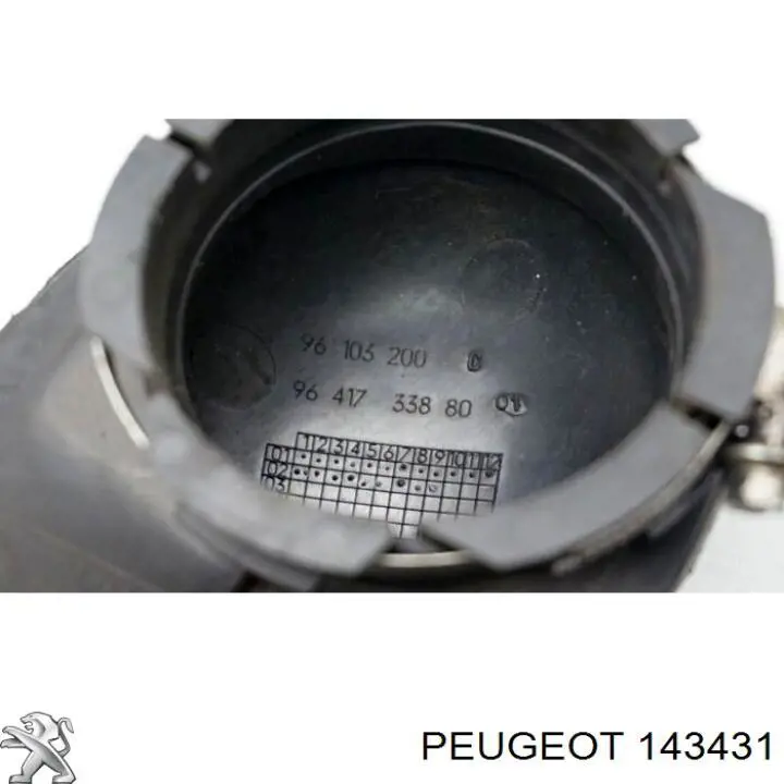 Патрубок витратоміра повітря Peugeot 407 (6D) (Пежо 407)