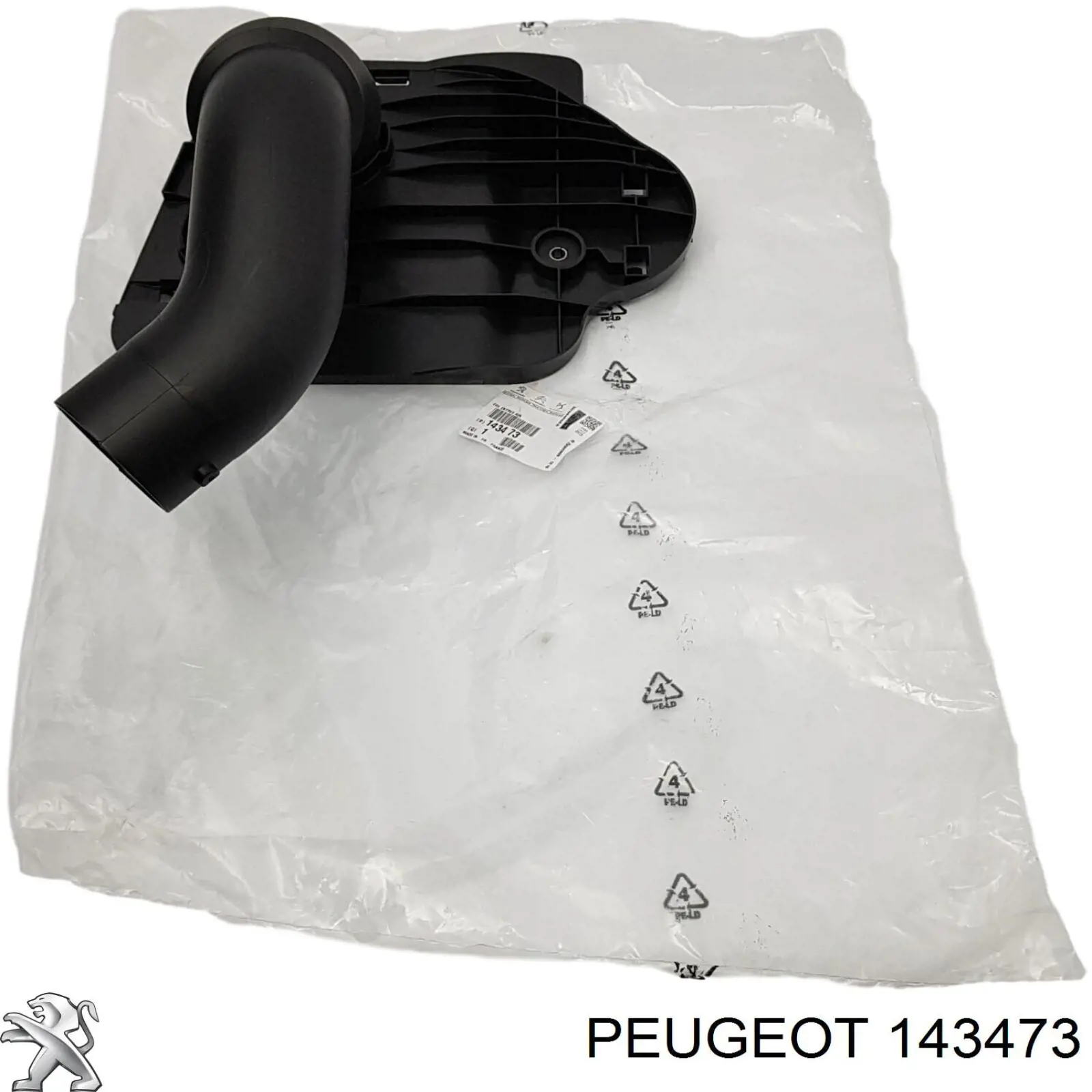  Повітрозабірник повітряного фільтра Peugeot 307 