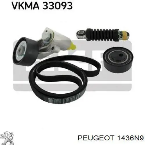 Кронштейн повітряного фільтра 1436N9 Peugeot/Citroen