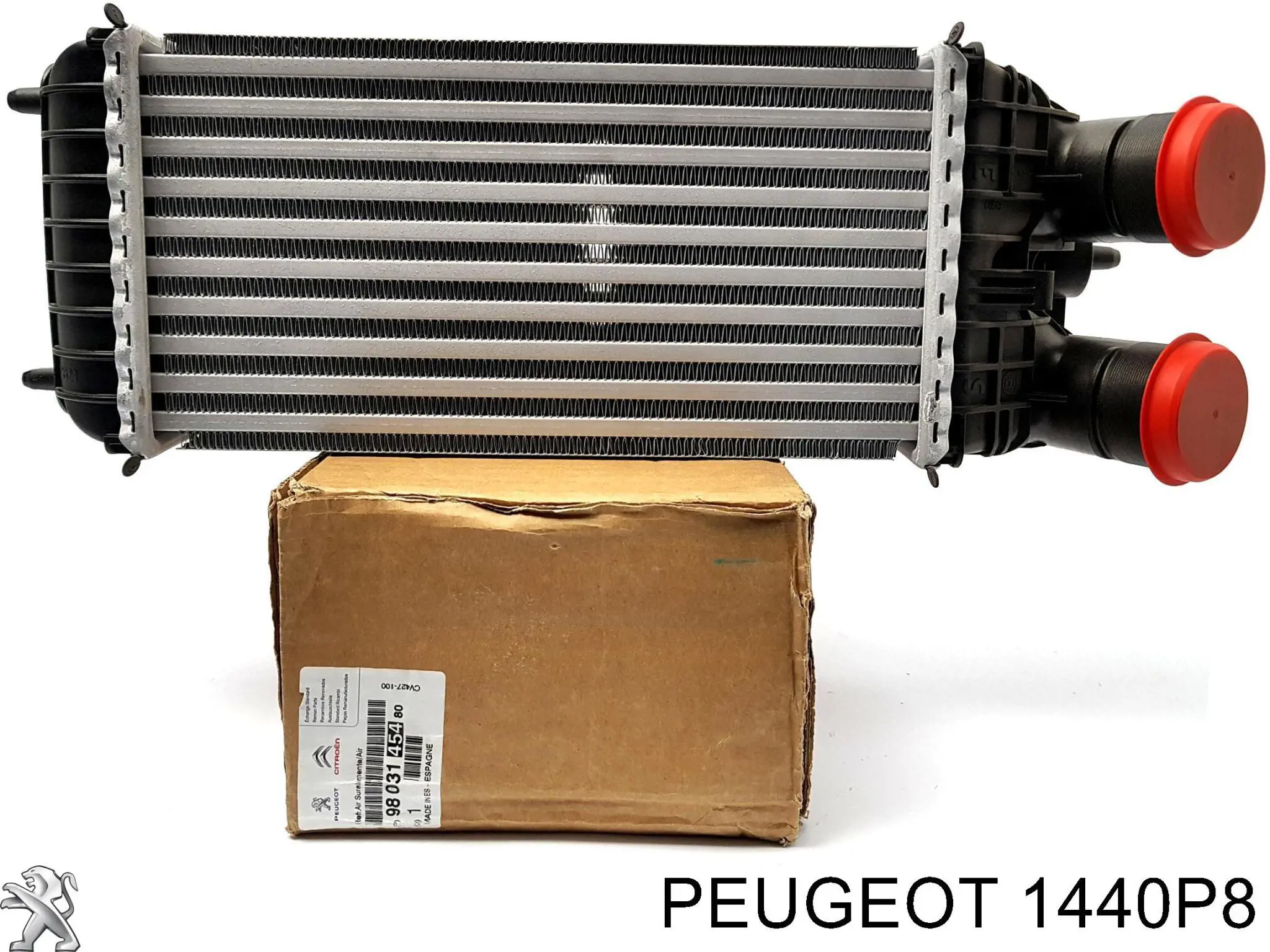 1440P8 Peugeot/Citroen радіатор интеркуллера