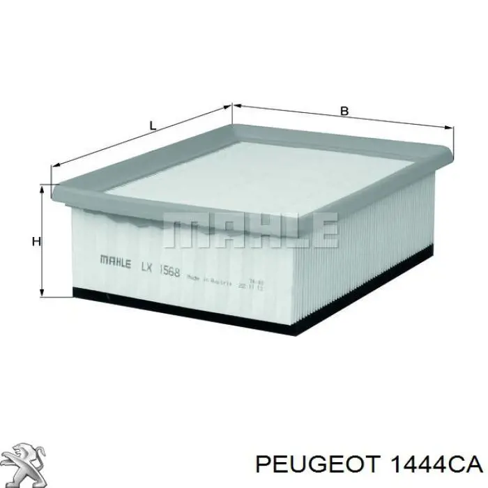 Елемент повітряного фільтра Peugeot/Citroen 1444CA ціна, від 4.75 USD