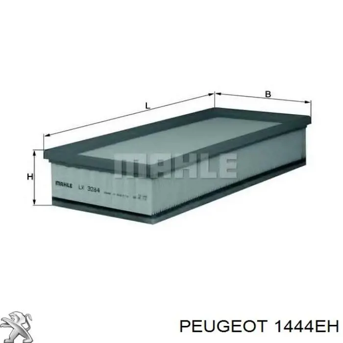 Елемент повітряного фільтра Peugeot/Citroen 1444EH ціна, від 9.66 USD