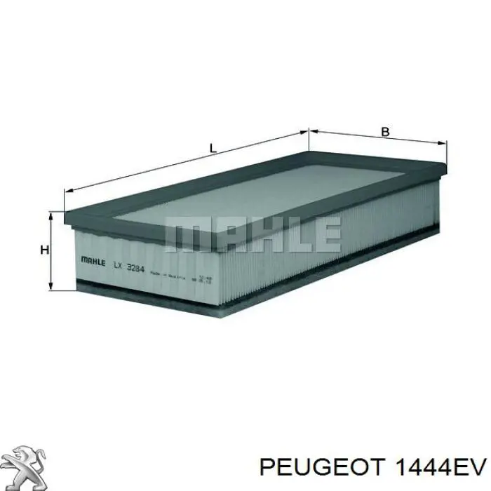 Купити 1444EV Peugeot/Citroen Автомобільний фільтр повітря