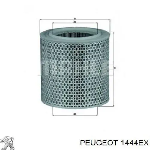 Купити 1444EX Peugeot/Citroen Автомобільний фільтр повітря